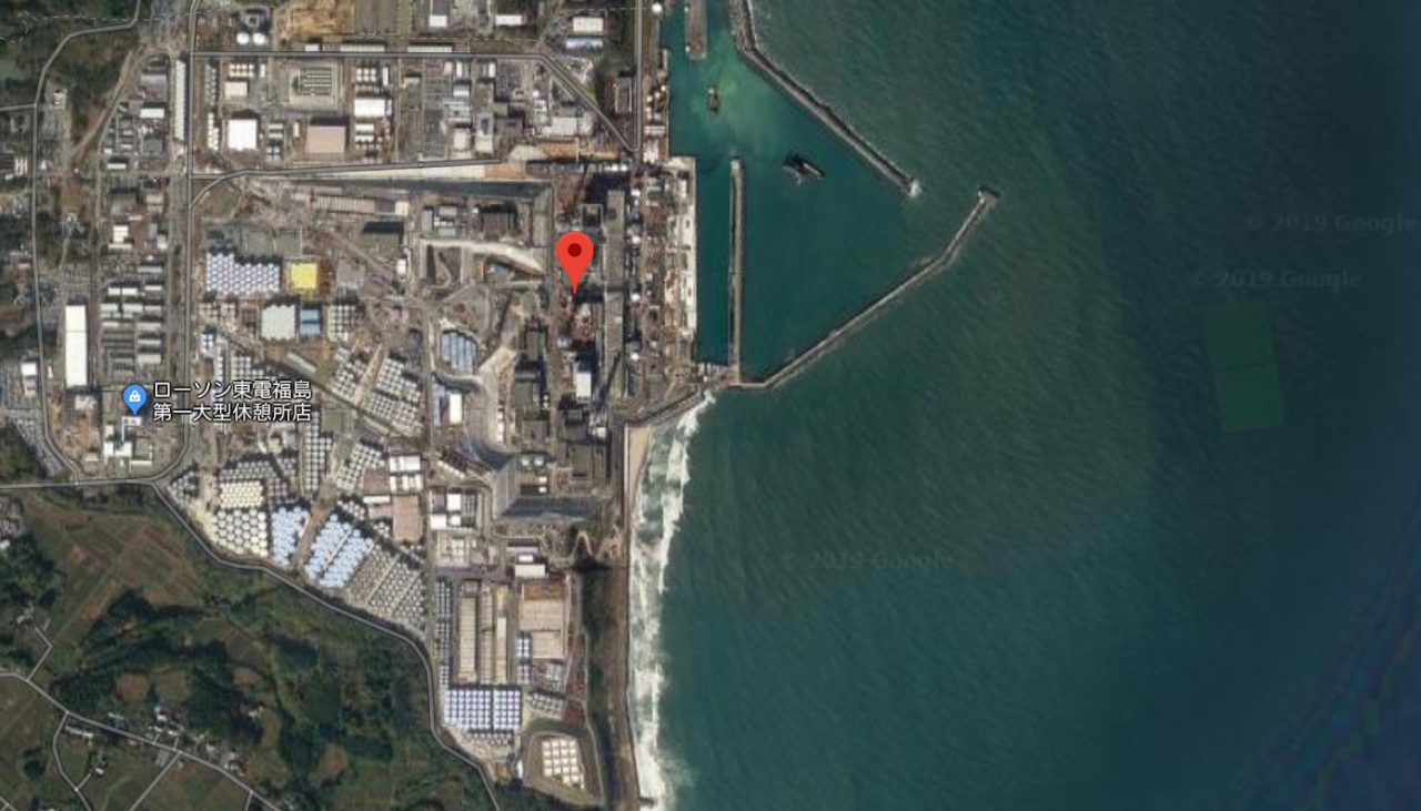 후쿠시마 핵발전소(사진=구글맵 갈무리)