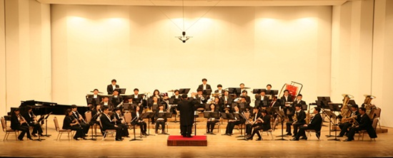 서귀포관악단 연주회 모습.