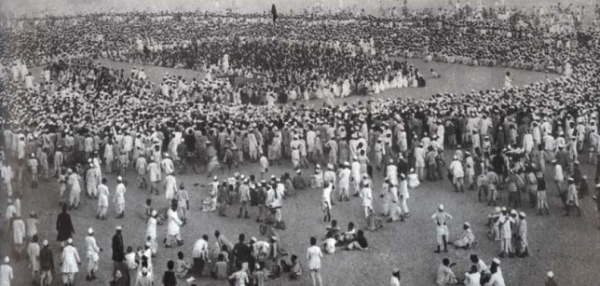 간디의 소금 행진. (출처=위키피디아)