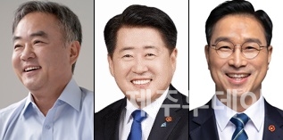 (왼쪽부터)송재호, 오영훈, 위성곤 국회의원. (사진=제주투데이DB)