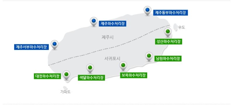 제주도 하수처리장 현황