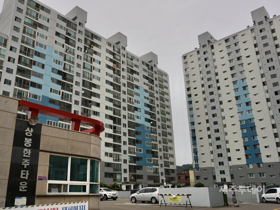 경상남도 진주시 상봉동에 있는 상봉한주타운 일대는 예전 진주형무소가 있던 자리다. (사진=조수진 기자)