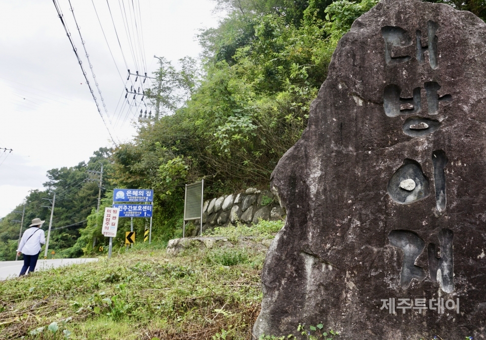 경북 김천시 구성면 송죽리산 일대 대뱅이재와 돌고개 골짜기는 한국전쟁 이후 군경에 의해 국민보도연맹과 김천형무소 재소자들이 집단학살 당한 곳이다. (사진=조수진 기자)