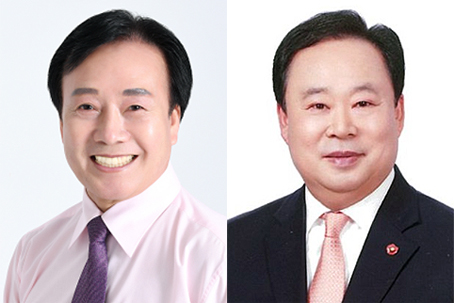 강원식 예비후보와 오승식 예비후보(왼쪽부터)(사진=제주투데이 DB)
