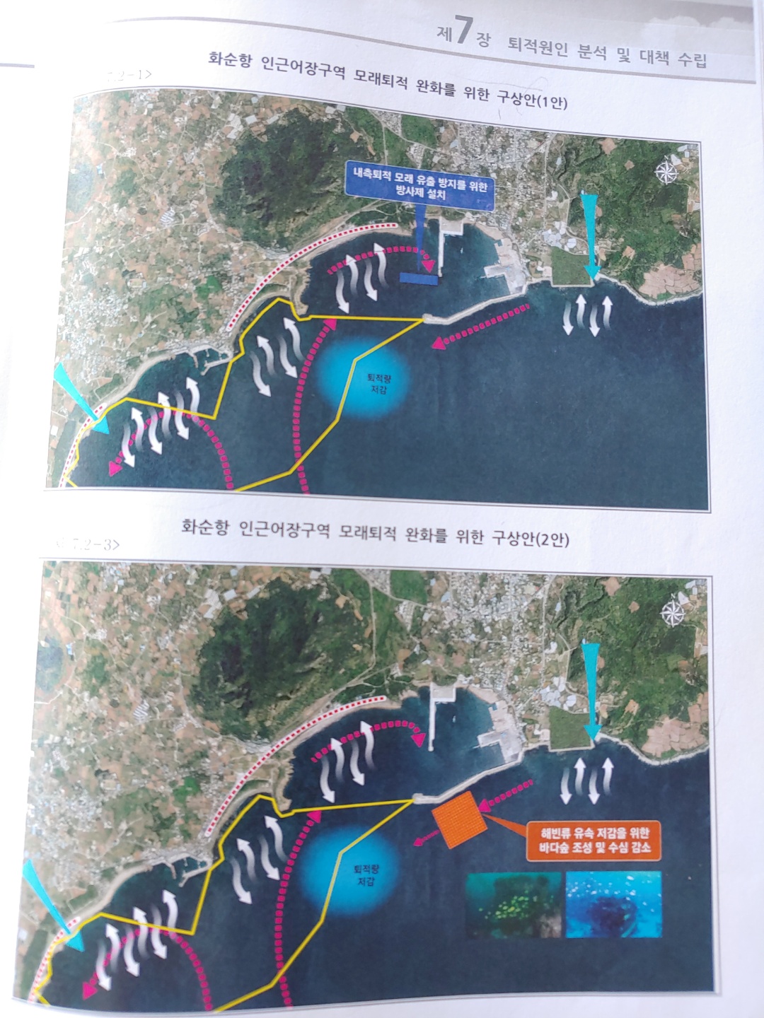 화순항 인근어장 모래퇴적 원인조사용역 보고서(사진=김재훈 기자)