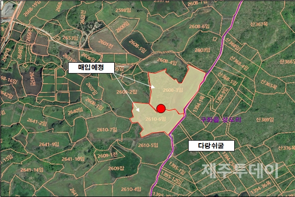 다랑쉬굴 위치도. (사진=제주특별자치도 제공)