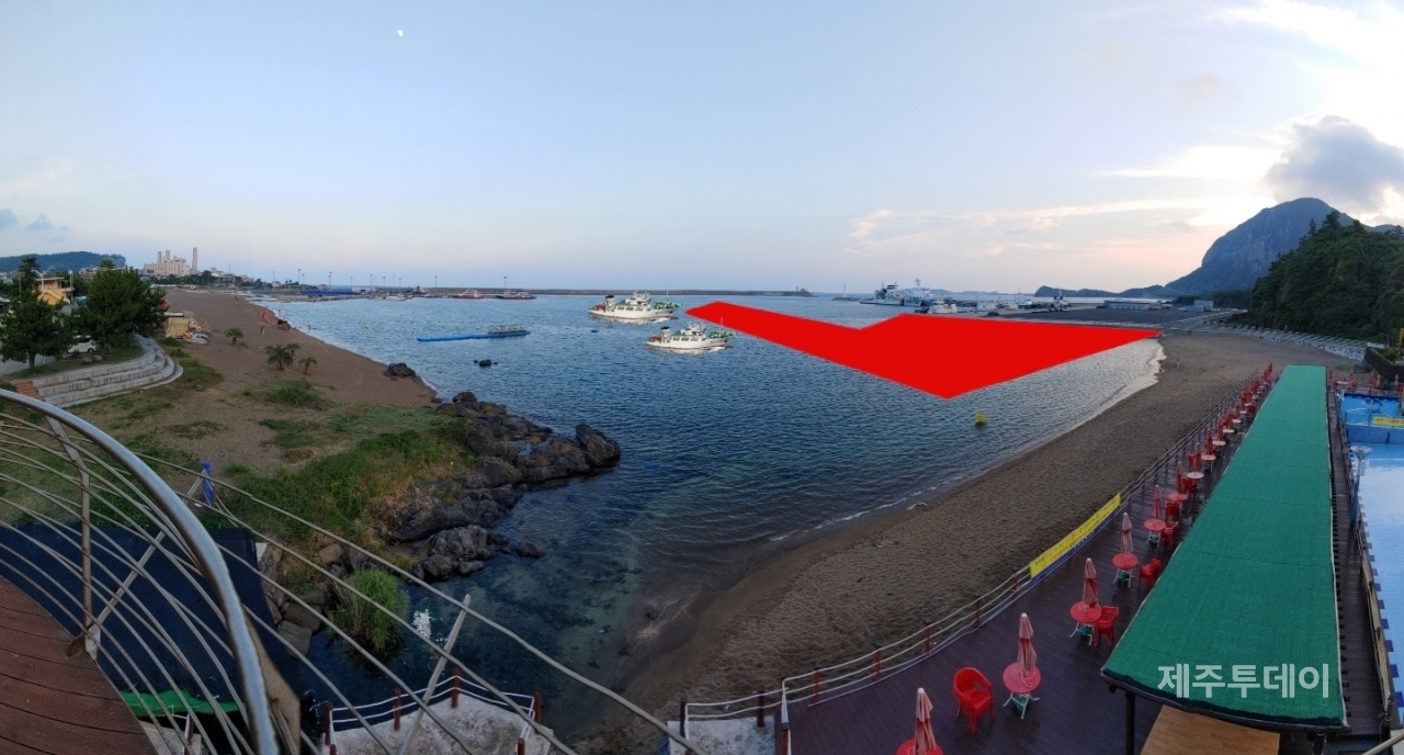 제주도는 국가어업지도선 부두 건설을 주 내용으로 하는 화순항 2단계 개발사업 환경영향평가서(재협의) 협의내용 동의안이 제주도의회를 통과하면 오는 10월 발주할 계획이다. 사진은 국가어업지도선부두 예상도.(편집=박지희 기자)