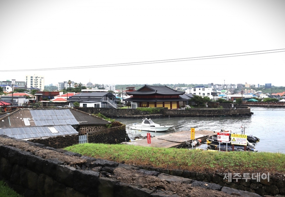 연북정 바로 앞 조천항이 있던 곳. (사진=조수진 기자)