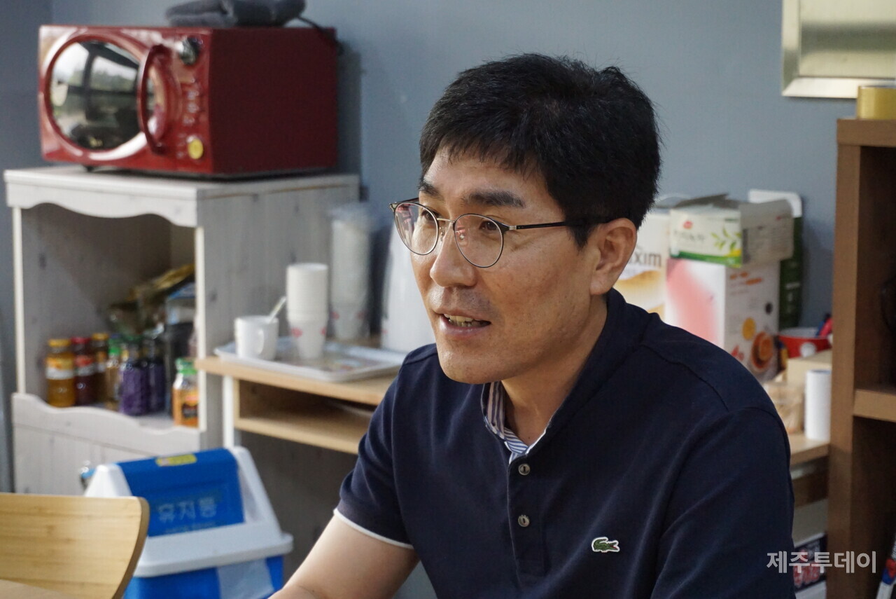 주민자치연대에서 만난 좌광일 사무처장(사진=박소희 기자)