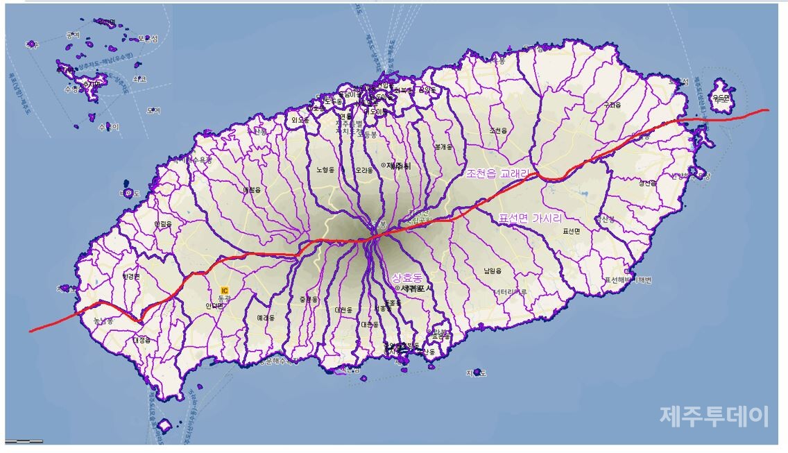 현행 2개 행정시 구역 (그림=홍명환)