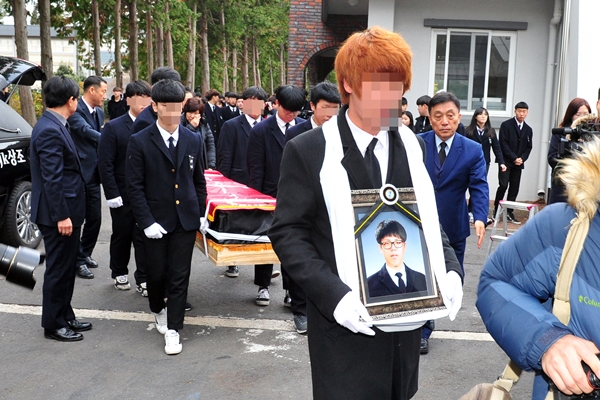 고 이민호 군의 영결식(사진=제주도교육청 제공)