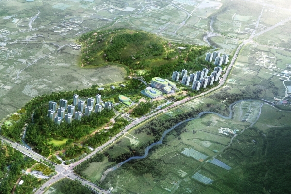 제주시 오등봉공원 민간특례 사업 단지 조감도(출처=제주투데이 DB)