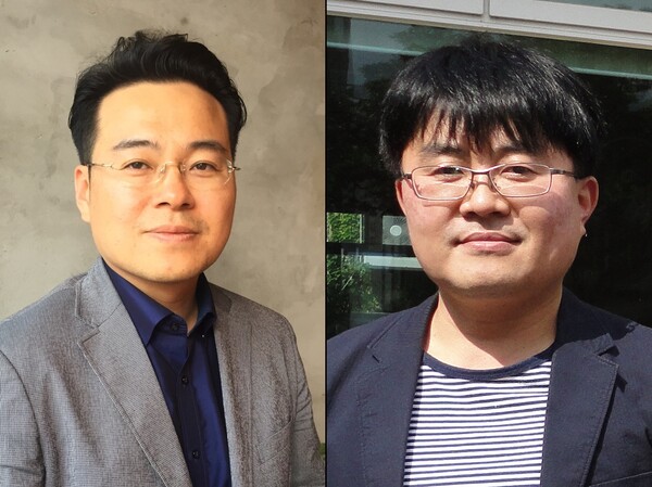 정용복 박사(왼쪽), 김형훈 편집국장(오른쪽).
