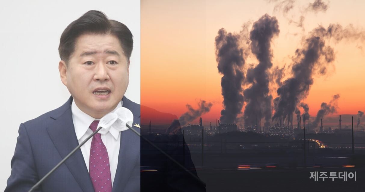 오영훈 지사는 후보 시절 기후예산제 도입을 공약으로 내걸었다. (편집=박소희 기자)