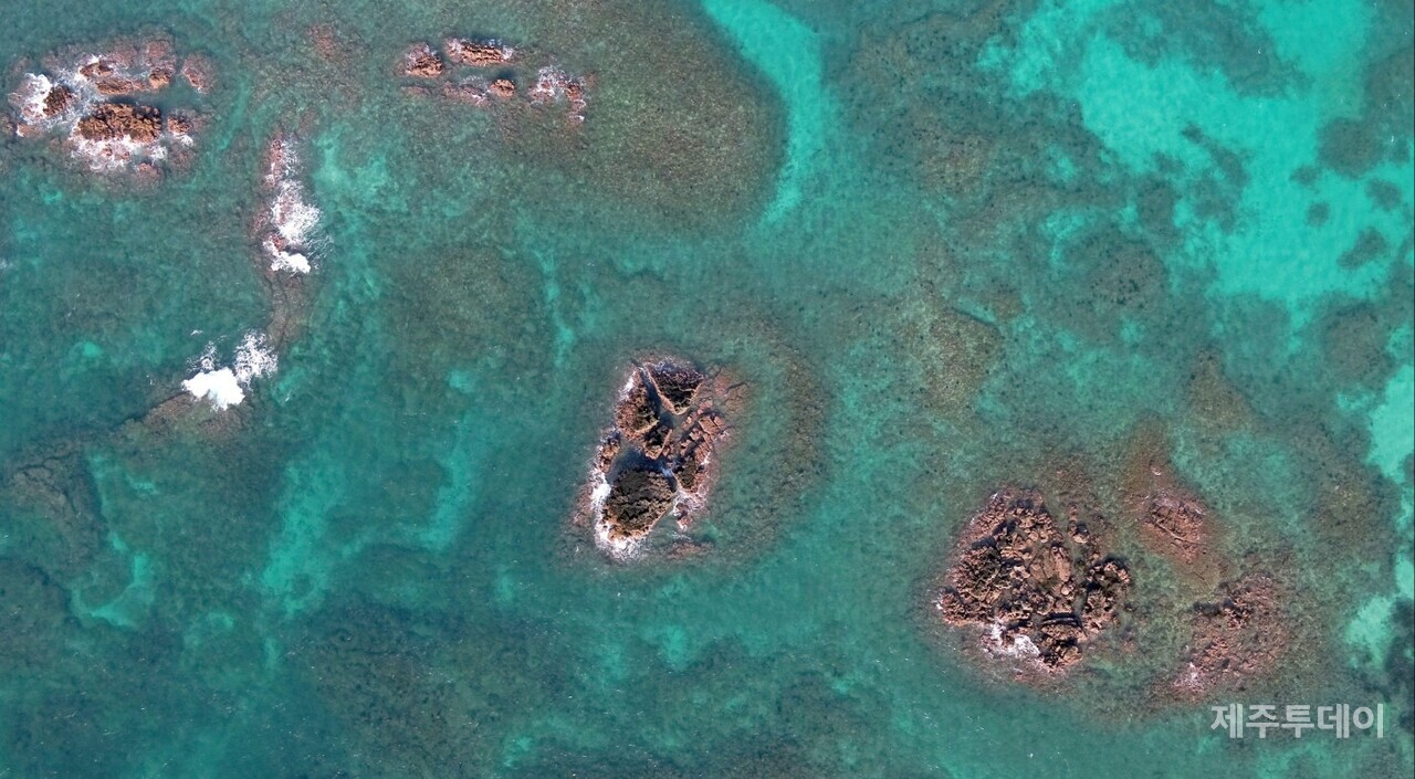 첫섬여, 혹섬여, 막섬여입니다. 오다리코지 앞 섬여도 머흘로 둘러싸여 있습니다. (사진=고승욱)