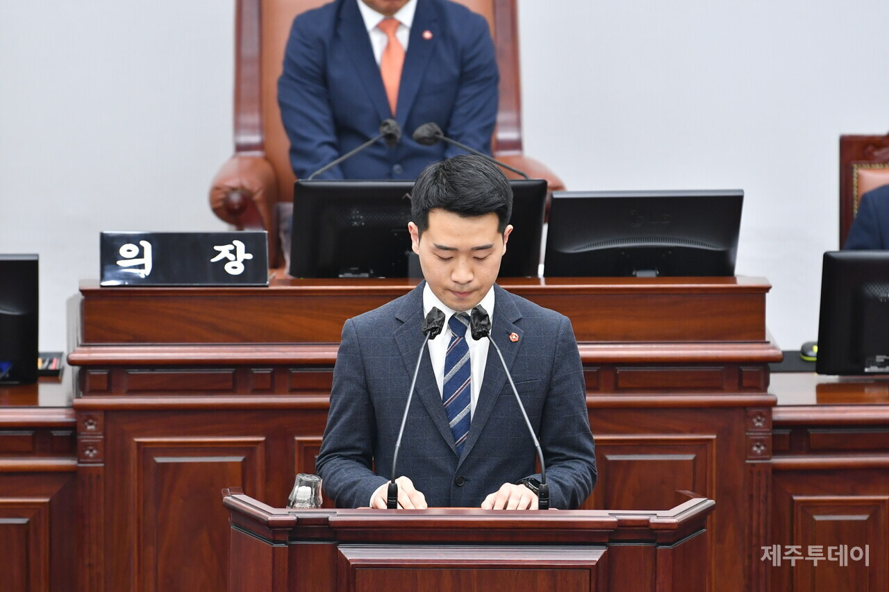 강경흠 의원. (사진=제주도의회)