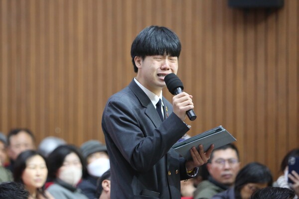 정근효 서귀포고등학교 학생(사진=김재훈 기자)