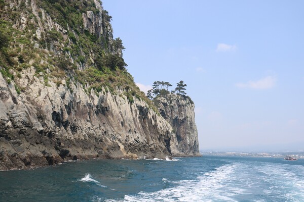 범섬 주상절리대. (사진=박지희 기자)