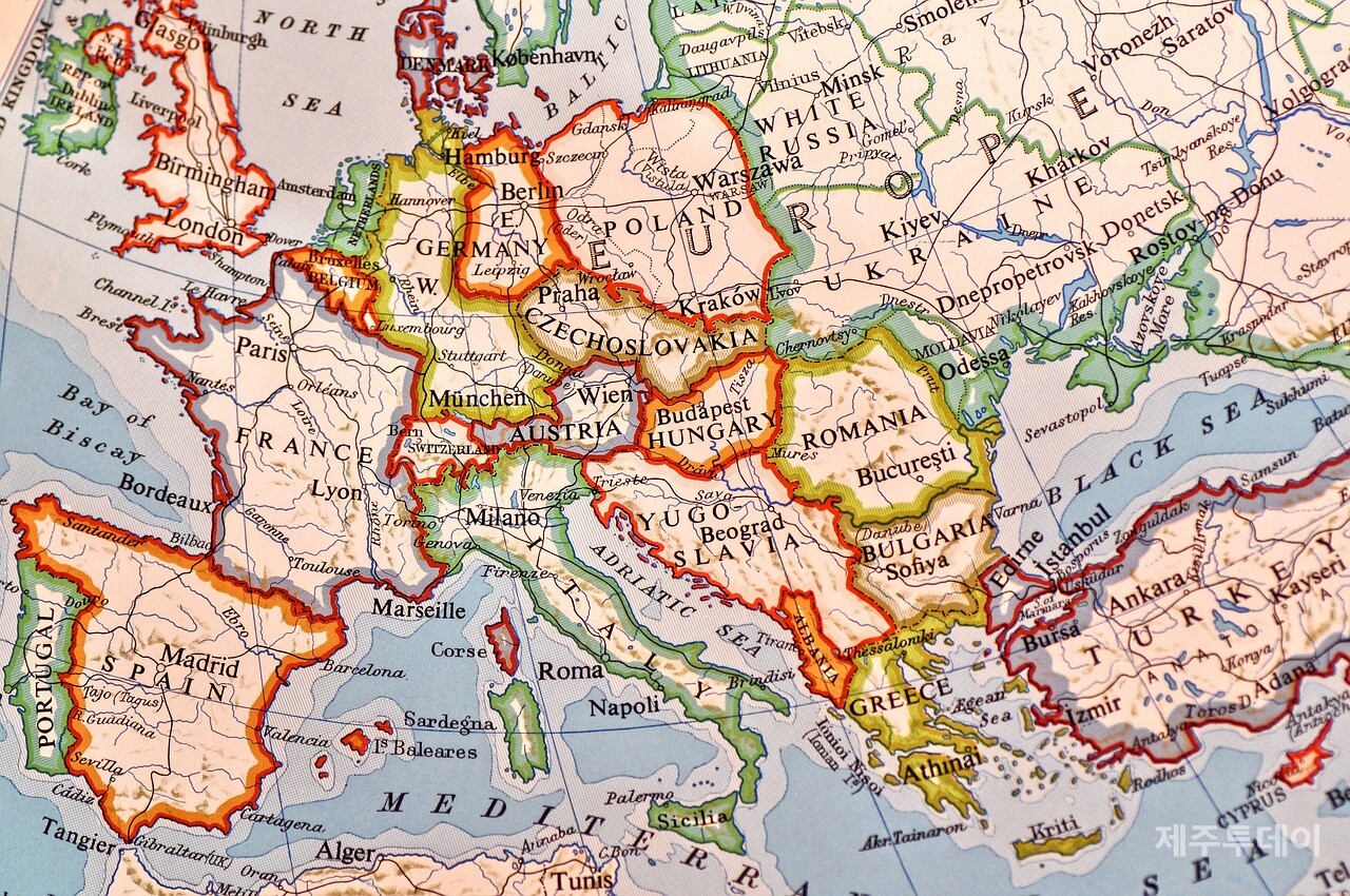 유럽 지도 (픽사베이)