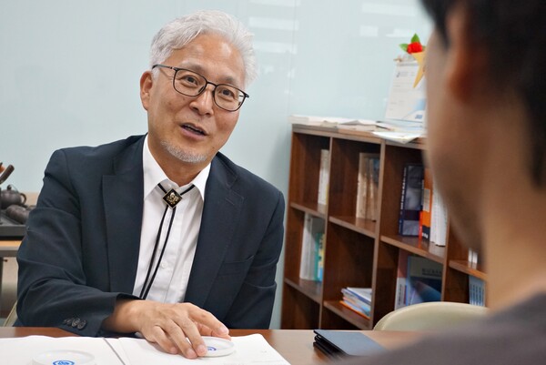 임영구 표선고 교장.(사진=박지희 기자)