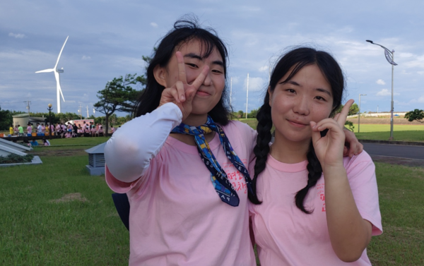 정한비, 김해리 학생(사진=김재훈 기자)