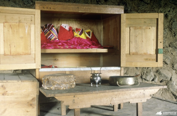 삼달리 본향당 내부. (사진출처=한국학중앙연구원)