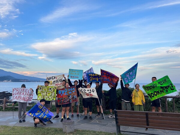 볍씨학교 학생들이 지난 2일부터 3일까지 제주도내 100km를 행진했다. (사진=제주볍씨학교 제공)