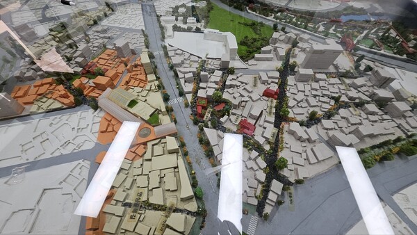 제주시 용담1동 마을 디오라마(사진=김재훈 기자)