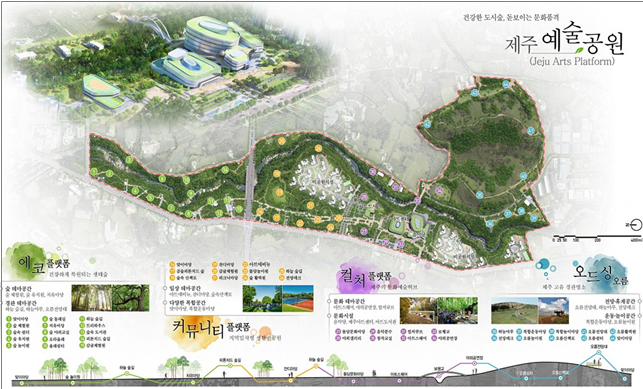 오등봉공원 민간특례사업 기본구상도. (사진=제주시 제공)