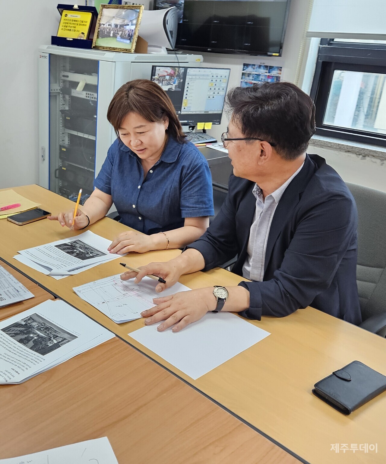 김선애 이사장과 홍명환 센터장(사진=김재훈 기자)