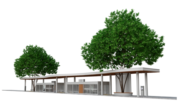 섬식정류장 조감도(사진=제주특별자치도 제공)