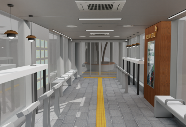 섬식 정류장 내부 조감도(사진=제주특별자치도 제공)