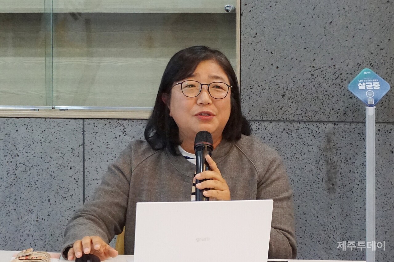 김연순 해양시민과학센터 파란 이사장. (사진=양유리 기자)