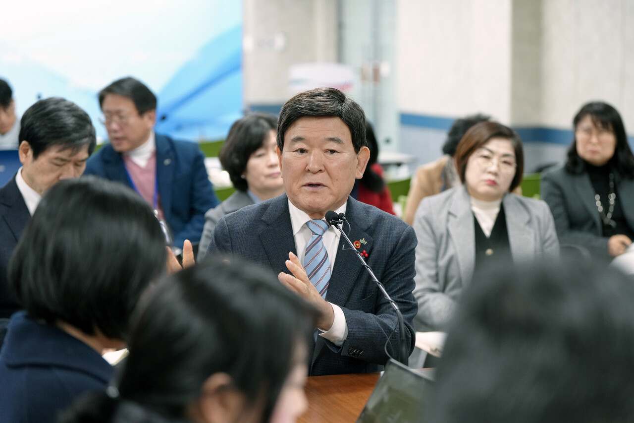 김광수 제주도교육감은 7일 신년 언론 차담회를 가졌다. (사진=제주도교육청)