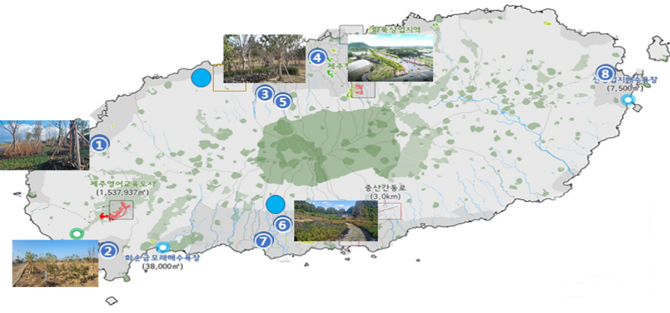 '이음' 도시를 숨 쉬게 하는 거점 도시숲 계획. (사진=제주도 제공)