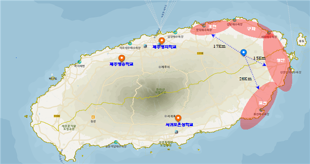 가칭 제주동부특수학교 설립 예정지. (사진=제주도교육청 제공)