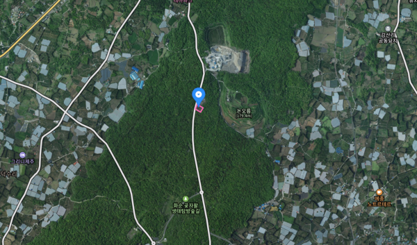 곡자왈 보전을 위한 국민신탁운동 3호 후보지 (사진=다음 지도)