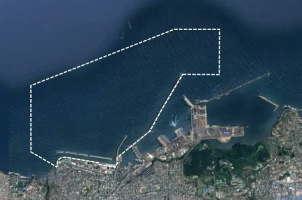 제주신항 건설 예정지인 제주시 탑동 앞바다.(사진=제주특별자치도 제공)