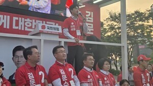 (대선) 김문수 제주선대위 시청 등서 필승유세전 지속